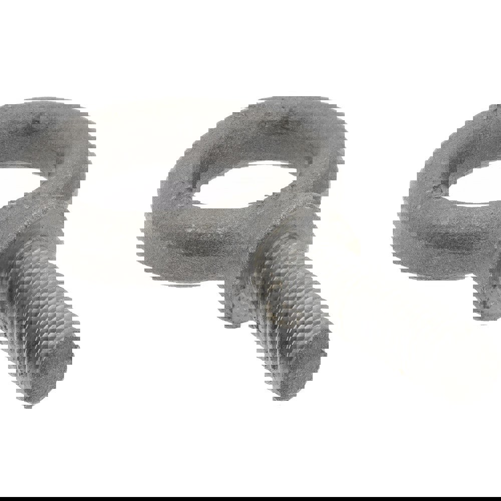 Fixed Lifting Eye Bolt: With Shoulder, 1,300 lb Capacity, 3/8-16 Thread, Grade 1030 Steel